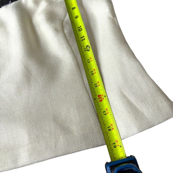 Positive Attitude petite 8 ivory lined shell tank top side zip y2k - Picture 5 of 6